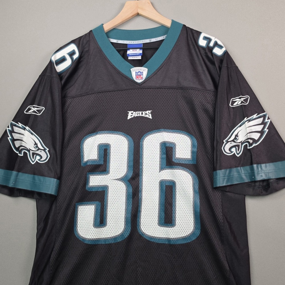 Reebok Philadelphia Eagles Brian Westbrook 36 NFL Jersey Mens Medium Black Y2K